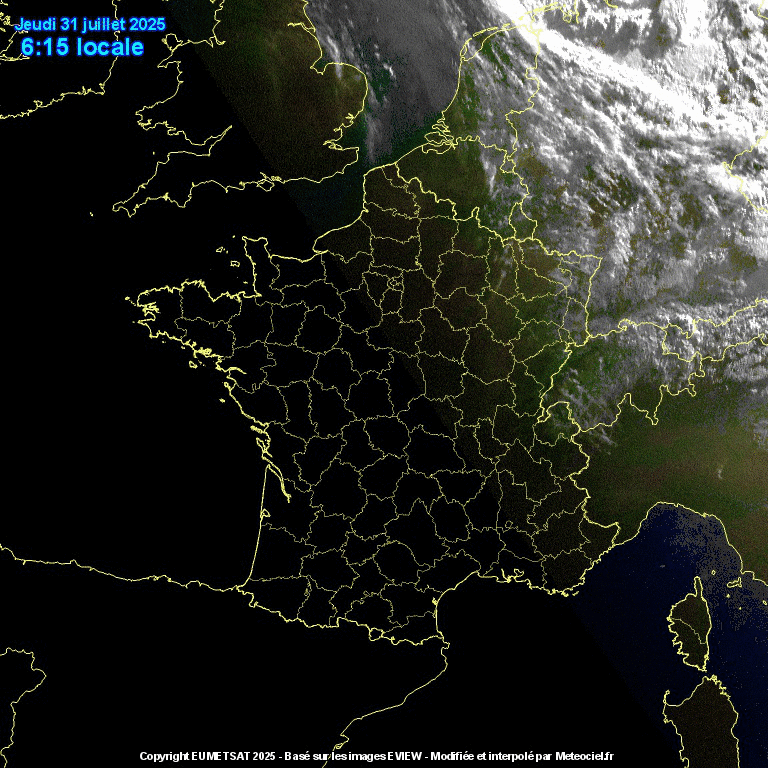 Image d'illustration pour Suivi des nuages en France
