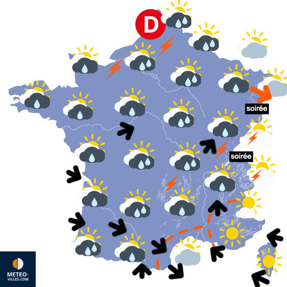 Pluies diluviennes et inondations dans le Nord-est