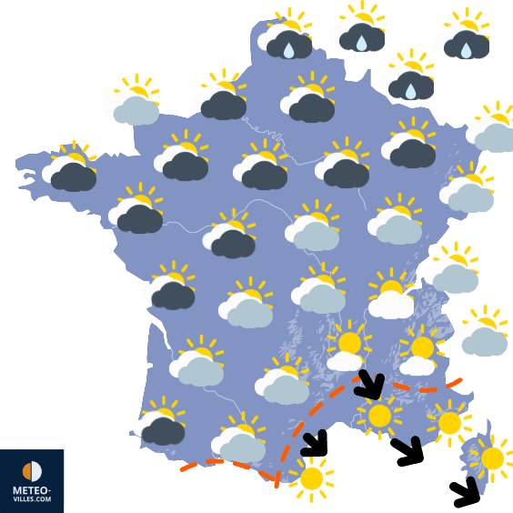 Lente amélioration par le sud avant de nouveaux orages