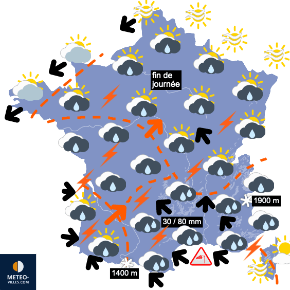 Lente amélioration, puis retour du beau temps mardi