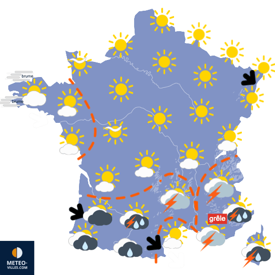 Chaleur plus sèche, avant le retour des orages