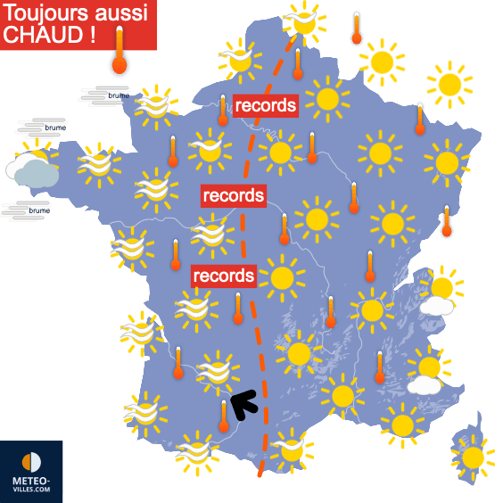 Pic de chaleur ce week-end avant une météo moins excessive