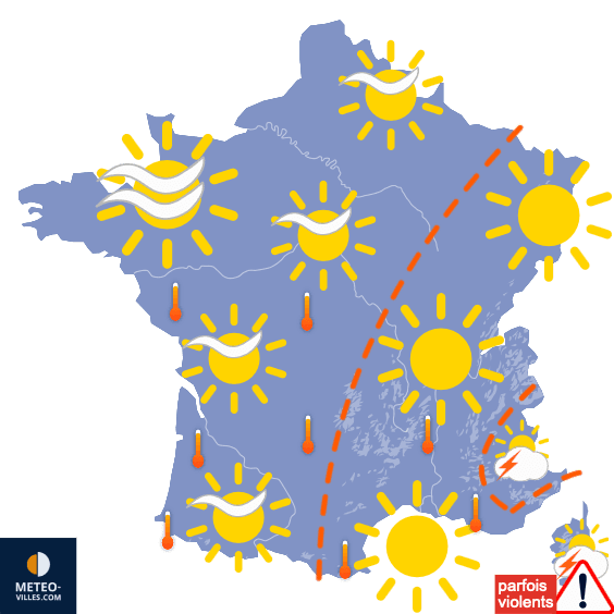 Plus chaud, mais redevenant orageux