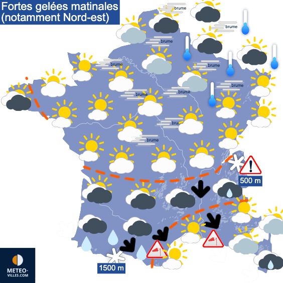 Le froid sec s'impose largement