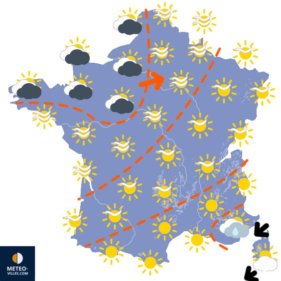 Les effets de la tempête Amy entre vendredi et samedi