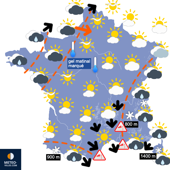 Retour temporaire d'un temps printanier