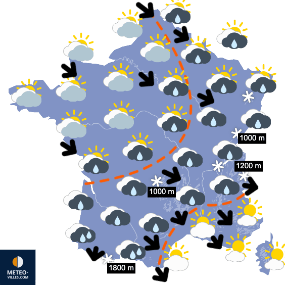 Fraîcheur et humidité jusqu'à jeudi