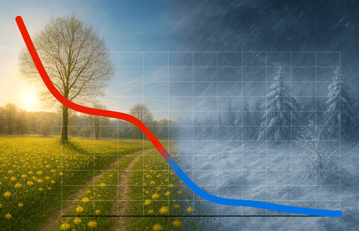 Un début d'hiver très doux peut cacher une vague de froid