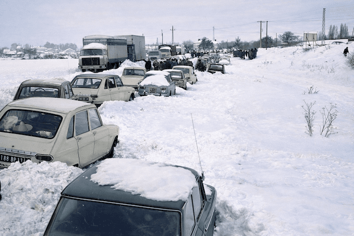 Le chaos de la tempête de neige de fin décembre 1970 sur l’axe Valence-Montélimar