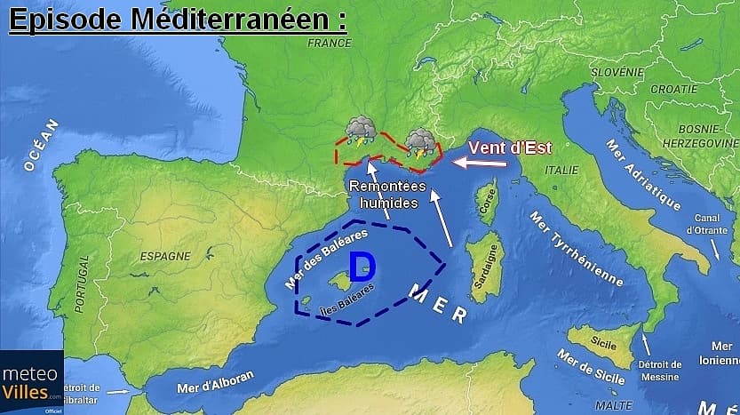 Image d'illustration pour L'Aiguat, un épisode pluvieux intense typique du Sud de la France   