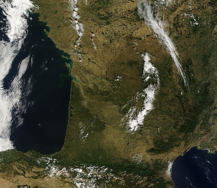 Image d'illustration pour La sécheresse en France vue par satellite