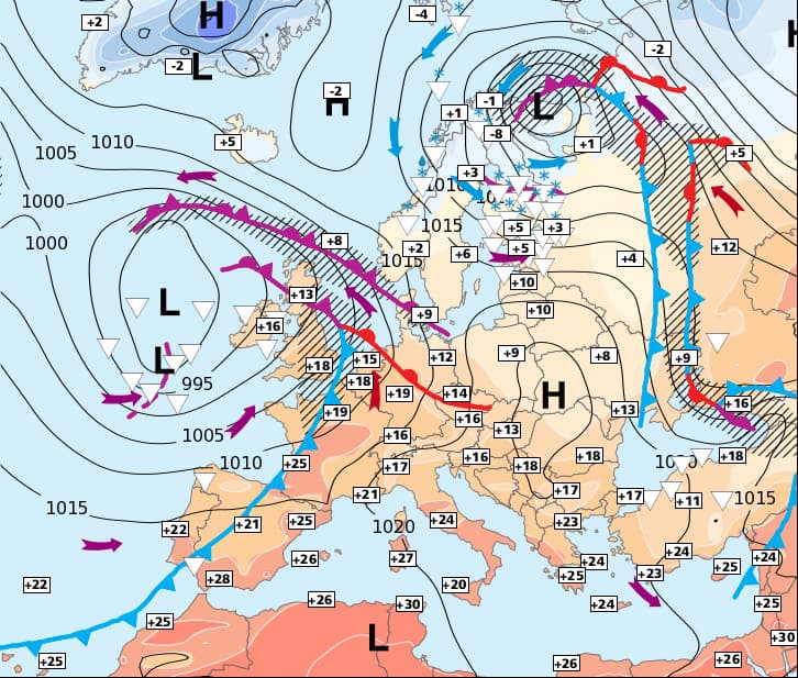 Image d'illustration pour Europe : doux au Sud et à l'Ouest - neigeux et froid en Scandinavie