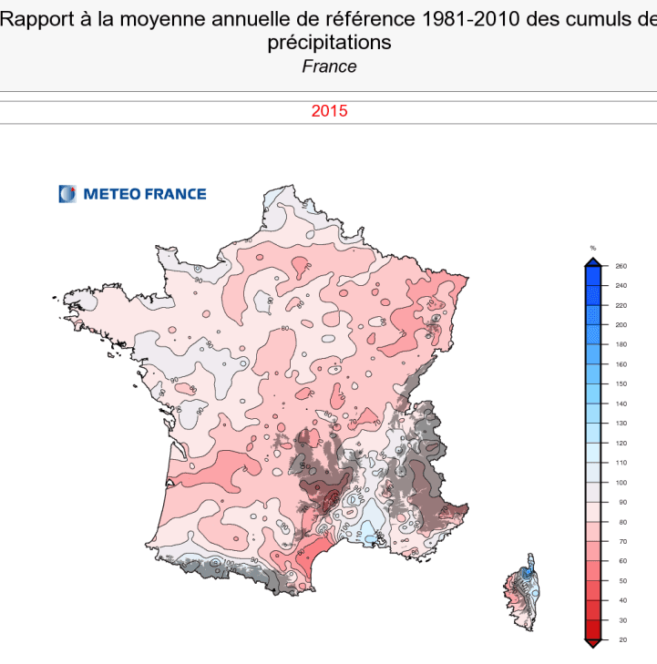 Image d'illustration pour Bilan météo complet de l'année 2015 : doux, ensoleillé et généralement sec