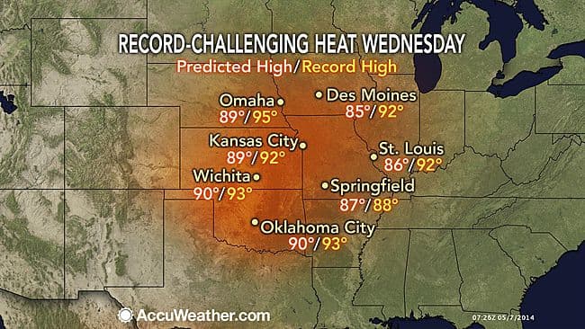 Image d'illustration pour Chaleur et incendies au Sud des Etats-Unis - Tornade de feu en Ohio