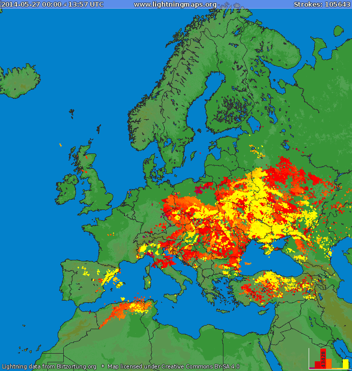 Image d'illustration pour Orages forts voire violents en Europe Centrale