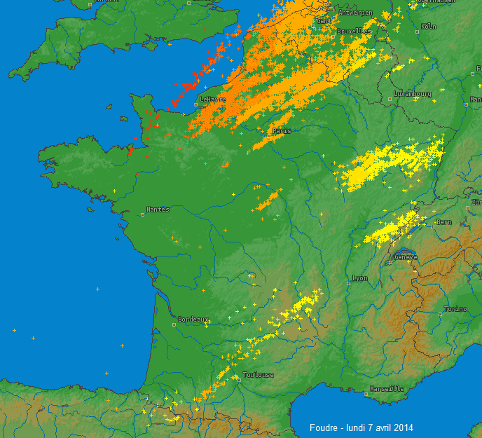 Image d'illustration pour Foudre : premiers orages de chaleur lundi