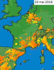 Image d'illustration pour De violents orages fin mai se prolongeant début juin