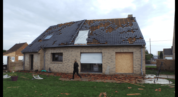 Image d'illustration pour Tornade EF2 dans le Nord à Bailleul