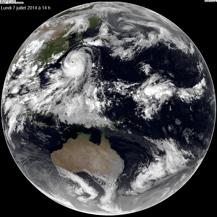 Image d'illustration pour Cyclone : typhon Neoguri (Pacifique - Japon - Okinawa)