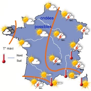 Retour des fortes chaleurs et violents orages pour ce week-end