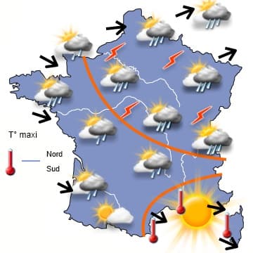 Légère amélioration du temps, notamment sur la moitié Sud
