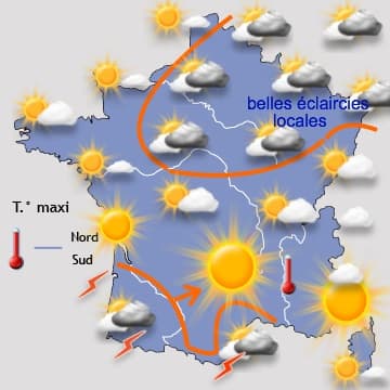 Temps généralement sec, mais nuageux au nord...