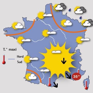 Vers un temps plus estival au Sud qu'au Nord