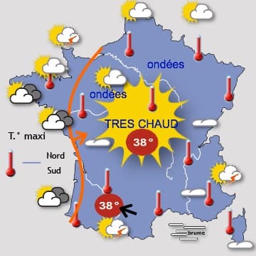 Pas de réel rafrâichissement avant au moins une semaine 