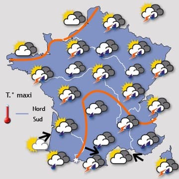 Encore de fréquentes averses et orages avant la fraîcheur