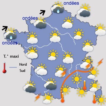 Retour temporaire d'une chaleur généralement sans excés