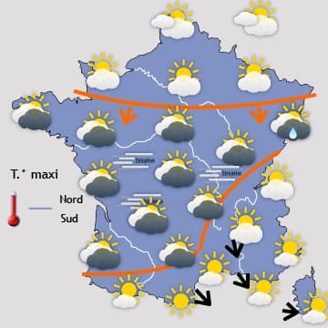 Plus automnal, mais sans réel passage pluvieux 