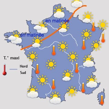 Repli très temporaire de la chaleur au Nord 
