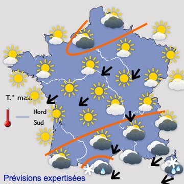 Fortes pluies sur le Roussillon, calme et froid partout ailleurs 