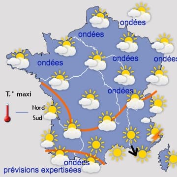 FRANCE : Proche de la canicule entre mercredi et vendredi