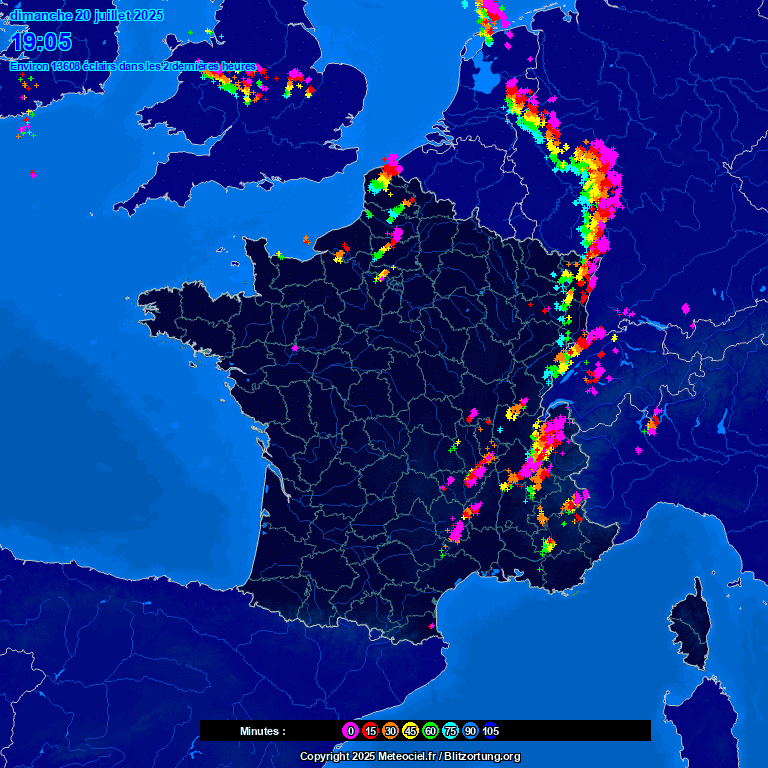 Image d'illustration pour Nouvelle vigilance aux orages dans l'Est pour jeudi