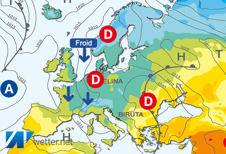 Carte de prévisions d'europe du Mercredi 24 avril 2024