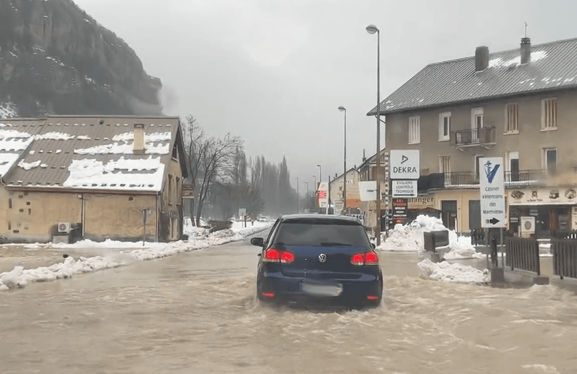 Fortes précipitations et inondations dans les Alpes ces dernières 48h