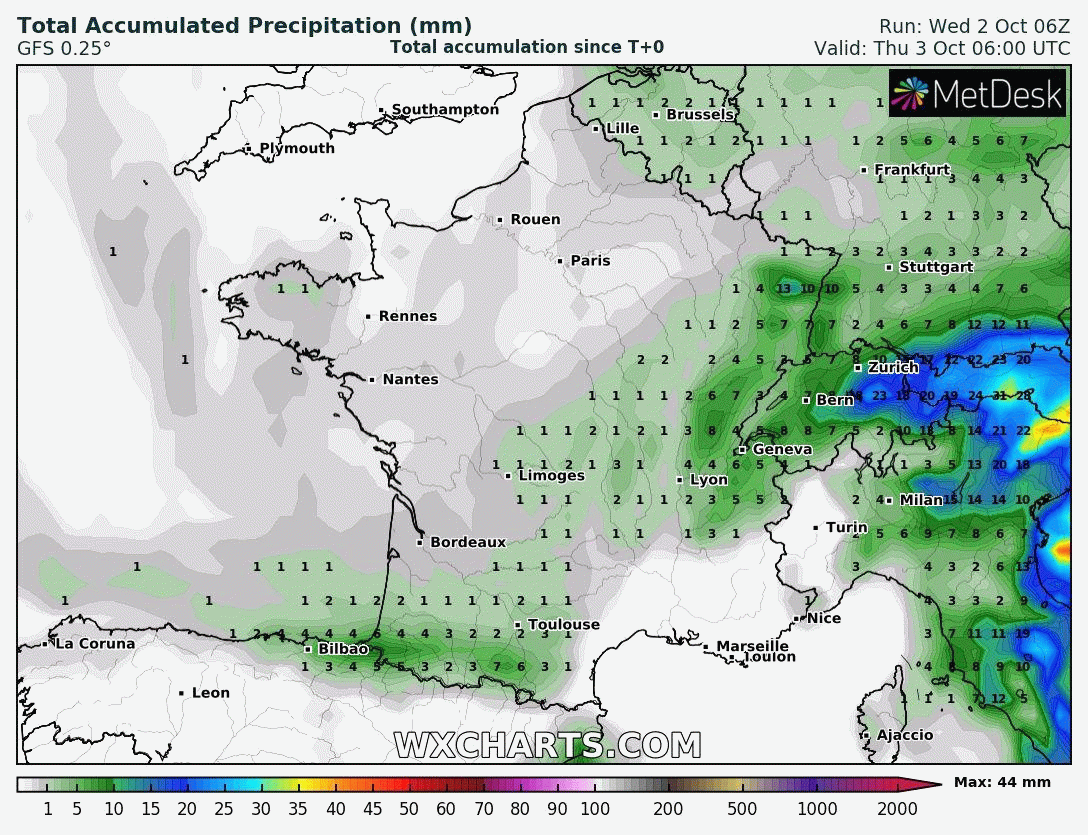 Image d'illustration pour Sécheresse pluviométrique marquée près de la Méditerranée